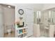 Small bathroom with toilet and shower at 8520 Sw 209Th Ct, Dunnellon, FL 34431