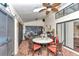 Enjoy dining alfresco in this brick-paved patio with pool views at 8520 Sw 209Th Ct, Dunnellon, FL 34431