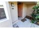 View of the front door and entryway at 1009 Grove St # 90, Maitland, FL 32751
