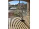 Screened balcony with a decorated artificial tree at 12021 Villanova Dr # 111, Orlando, FL 32837