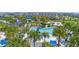 Aerial view of multiple pools with surrounding community at 13384 Leggett Aly, Orlando, FL 32827