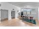 Bright dining area with built-in shelving and hardwood floors at 1401 Roosevelt St, Orlando, FL 32804