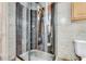 Modern shower with multiple shower heads and glass enclosure at 2570 Canvasback Trl, Geneva, FL 32732