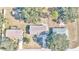 Aerial view showing house and surrounding property at 37 Hickory Track Way, Ocala, FL 34472