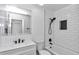 Clean bathroom with white subway tile and modern fixtures at 37 Hickory Track Way, Ocala, FL 34472