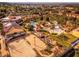 Aerial view showing resort amenities including pool, sand volleyball court, and clubhouse at 3715 Calabria Ave # 0, Davenport, FL 33897