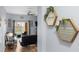 Bright and welcoming entryway with wood-look floors and Gathering decor at 3715 Calabria Ave # 0, Davenport, FL 33897
