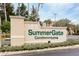 SummerGate Condominiums entrance sign at 4881 Cypress Woods Dr # 3309, Orlando, FL 32811