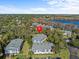 Aerial view of condo community near lake at 604 Northlake Dr, Sanford, FL 32773