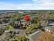 Aerial view showcasing a condo building's location and surrounding landscape at 604 Northlake Dr, Sanford, FL 32773