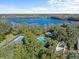 Aerial view of community pool and tennis court at 604 Northlake Dr, Sanford, FL 32773