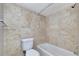 Clean bathroom with beige tile and a shower/tub combo at 952 Encourte Grn, Apopka, FL 32712