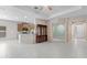 Open concept kitchen with stainless steel appliances and granite countertop at 10952 Arbor View Blvd, Orlando, FL 32825