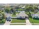 Aerial view of a single-Gathering home near a canal at 1108 Evangeline Ave, Orlando, FL 32809