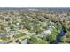 Aerial view showing a home's location in a residential area at 1108 Evangeline Ave, Orlando, FL 32809