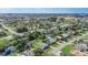 Aerial view of a residential neighborhood with a canal at 1108 Evangeline Ave, Orlando, FL 32809