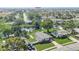 Aerial view of a single Gathering home with a large backyard and canal access at 1108 Evangeline Ave, Orlando, FL 32809