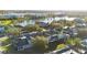 Aerial view of townhomes and lakefront property at 13312 Summerton Dr, Orlando, FL 32824