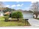 Single-story house with a two-car garage and well-maintained lawn at 142 Santana Pl, Davenport, FL 33897
