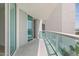 Private balcony offers scenic views of the surrounding area at 241 Riverside Drive # 409, Daytona Beach, FL 32117