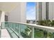 Private balcony with scenic views of the city skyline and water at 241 Riverside Drive # 409, Daytona Beach, FL 32117