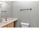 Clean bathroom with vanity, toilet and shower at 2718 Se 45Th Ave, Ocala, FL 34480