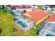 Screened-in pool and patio area in backyard at 308 Robin Rd, Davenport, FL 33896