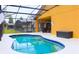 Private screened-in pool area at 308 Robin Rd, Davenport, FL 33896