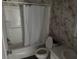 Clean bathroom with a shower/tub and white vanity at 3548 Valley Trl, Lakeland, FL 33810