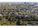 Aerial view showing property location near water and houses at 4390 Saxon Dr, New Smyrna Beach, FL 32169