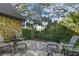 Spacious flagstone patio, lush landscaping at 4390 Saxon Dr, New Smyrna Beach, FL 32169