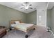 Bright bedroom with carpeted floor and ceiling fan at 440 Macgregor Rd, Winter Springs, FL 32708