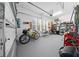 Organized garage with workspace and storage shelving at 5106 Nw 35Th Lane Rd, Ocala, FL 34482