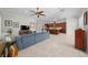 Bright and airy living room with open floor plan and a view of the kitchen at 5106 Nw 35Th Lane Rd, Ocala, FL 34482