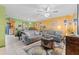 Living room with gray sofas, coffee table, and decorative accents at 7403 Glen Oaks Way # 82, Winter Park, FL 32792