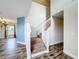 Interior view of a carpeted staircase at 1001 Dampierre Ct, Kissimmee, FL 34759