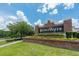 Brick entry sign welcomes residents to BridgeWater at 13442 Old Dock Rd, Orlando, FL 32828
