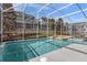 Relaxing screened-in pool and spa at 1564 Flange Dr, Davenport, FL 33896