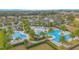 Large community pool and spa with lounge areas at 1987 Key Bay Trl, Kissimmee, FL 34747