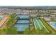 Community tennis courts and bocce ball at 1987 Key Bay Trl, Kissimmee, FL 34747