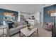 Open concept living space with kitchen and modern decor at 3330 Thicket St, Tavares, FL 32778