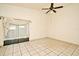 Empty bedroom with ceiling fan and tile floor at 429 Copperstone Cir, Casselberry, FL 32707