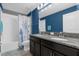 Double vanity bathroom with granite countertops at 4538 Cortland Dr, Davenport, FL 33837