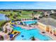 Resort-style pool with water slide; perfect for families! at 4538 Cortland Dr, Davenport, FL 33837