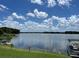 Expansive lake view from waterfront property at 624 Desoto Dr, Casselberry, FL 32707