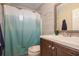 Clean bathroom with updated vanity and shower at 1 Black Jack Cir, Port Orange, FL 32128