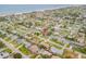 Aerial view of house and surrounding neighborhood, near the beach at 110 Dianne Dr, Ormond Beach, FL 32176