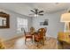 Dining area with a round glass table and four chairs at 110 Dianne Dr, Ormond Beach, FL 32176