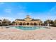 Resort-style pool with a shaded seating area at 12002 Great Commission Way, Orlando, FL 32832