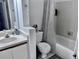 Clean bathroom with shower/tub combo and vanity at 1332 Azalea Way, Winter Garden, FL 34787